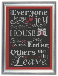 Everyone brings joy framed