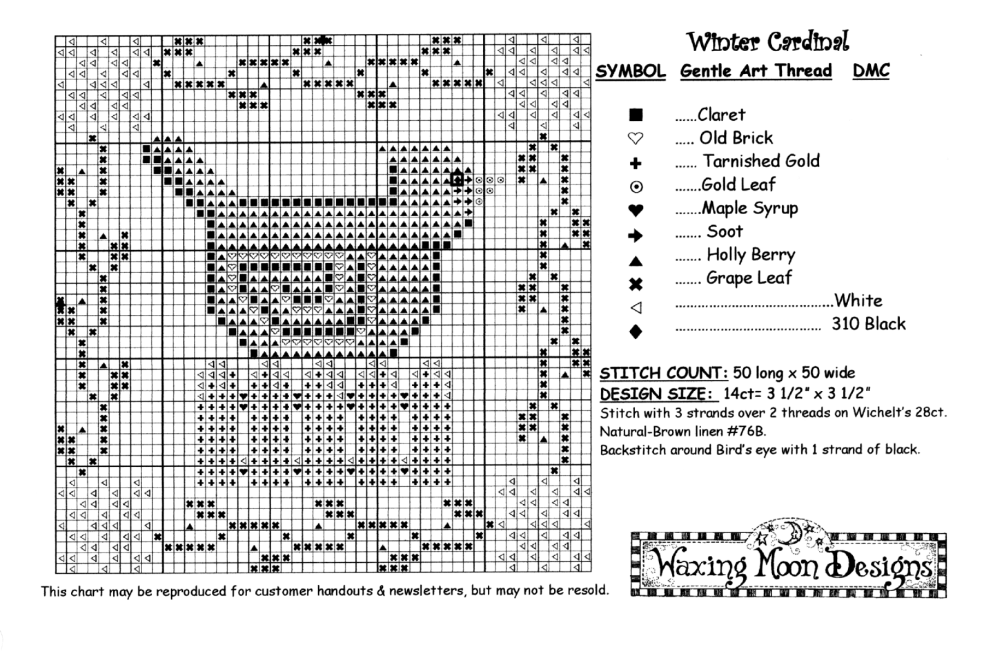 Free Printable Cardinal Graphgan Patterns.pdf Free Charts – waxingmoondesigns.com