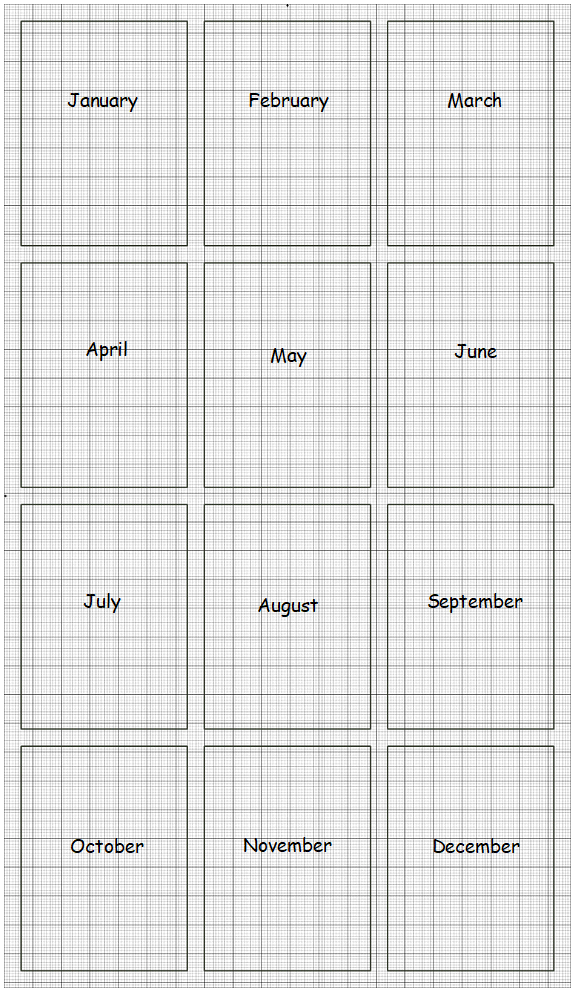 Monthly Trio Template
